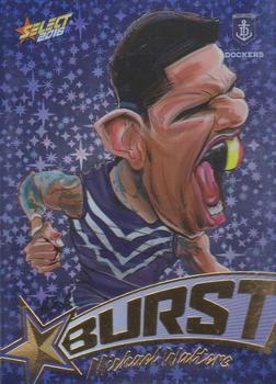 2016 Select Footy Stars - Starburst Caricatures Blue #SP24 Michael Walters Front